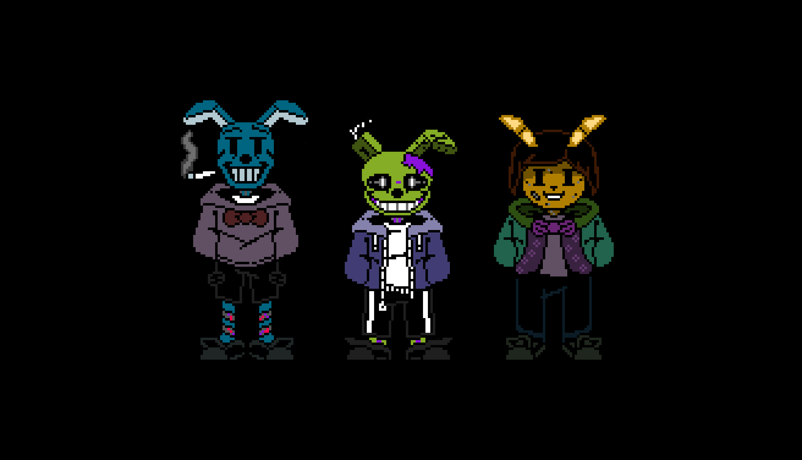 [3c6b30] { MyOffical}  Withered Time Trio V2 - Triple The Bunny's