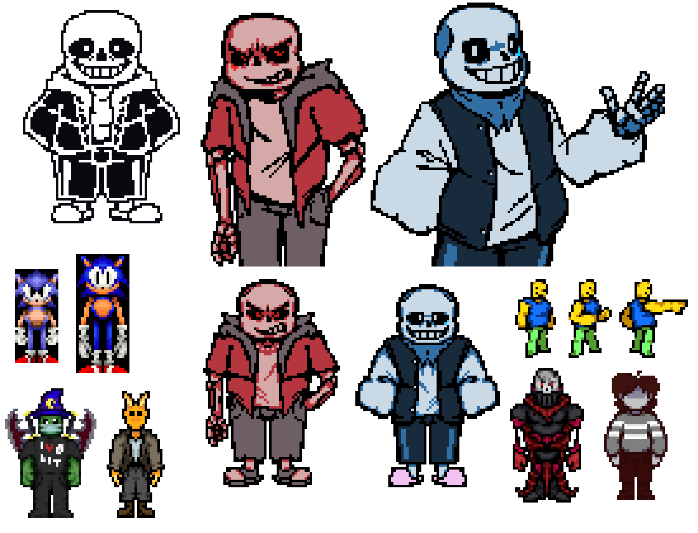 [e70234] a conglomerate of some mostly recent sprites i have on hand