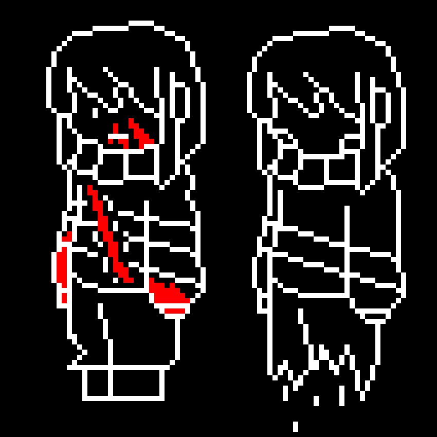 [fdea83] frisk and chara from the original Au