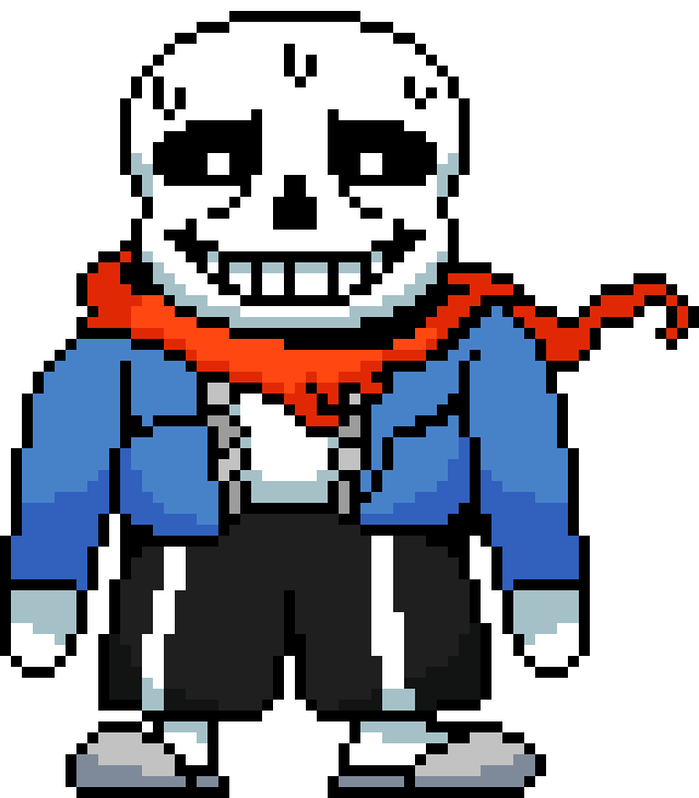 Undertale: The Final Battle/Disbelief Sans Phase 4 Sprite. (IMPROVED)