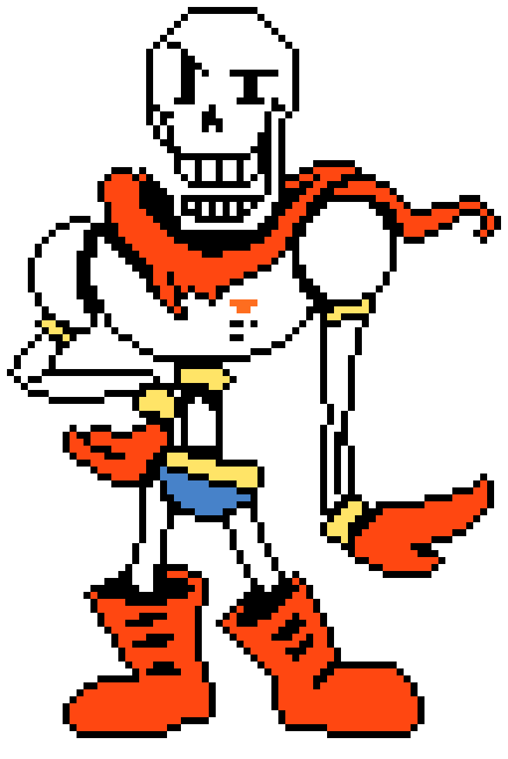 [bfa23d] Undertale Papyrus (Colored Battle Sprite)