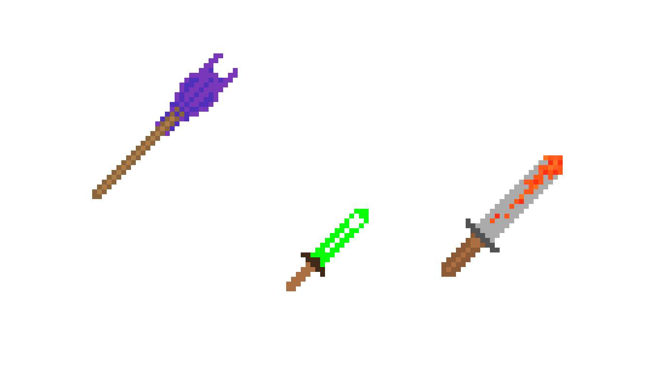 [9664c4] lava sword, poison dadagger, magic staff