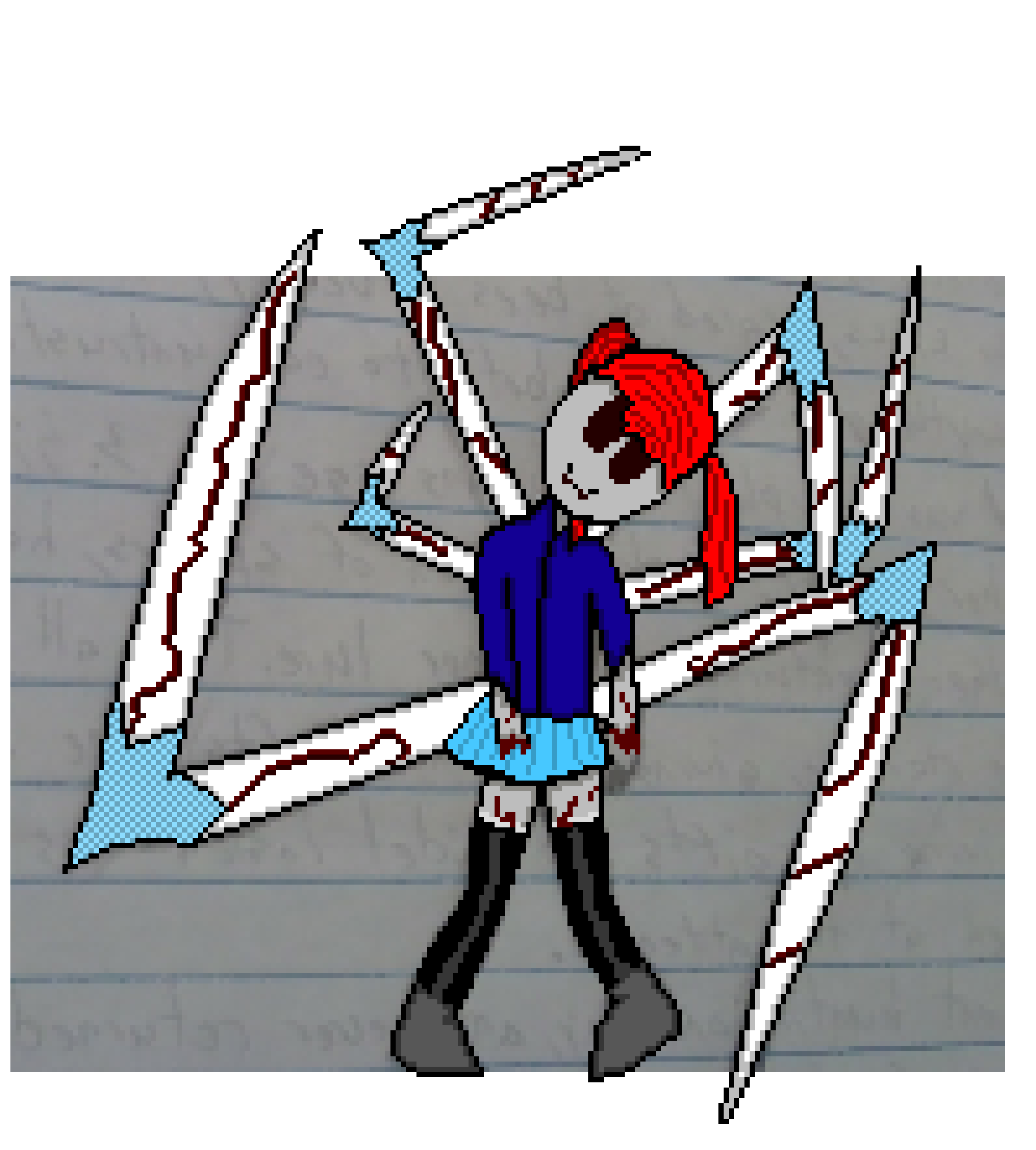 [805fa0] this is abt the best pixelart i got...well yes i drew it on paper first