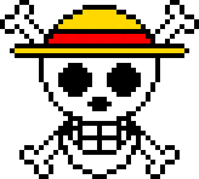 [c5f17b] One Piece Skull Pixel