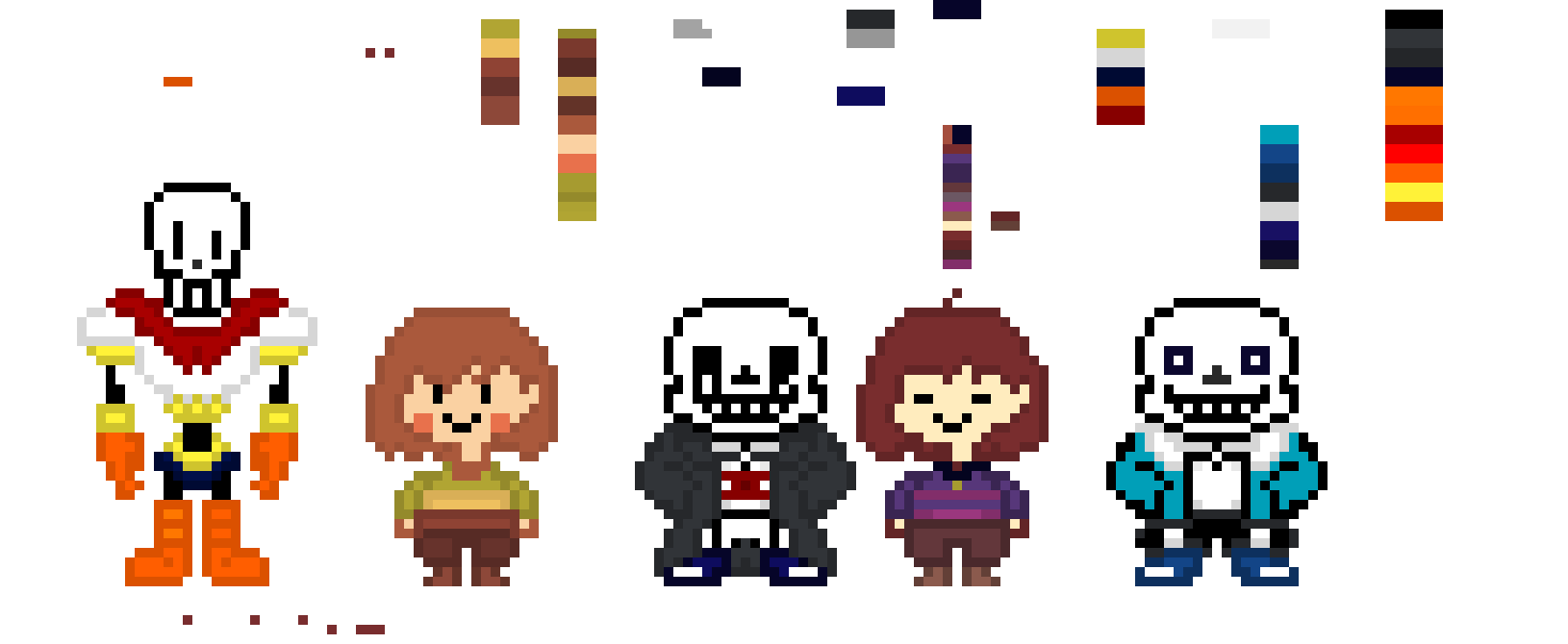 UnderChance Pixel Art Designs Sprites. 
