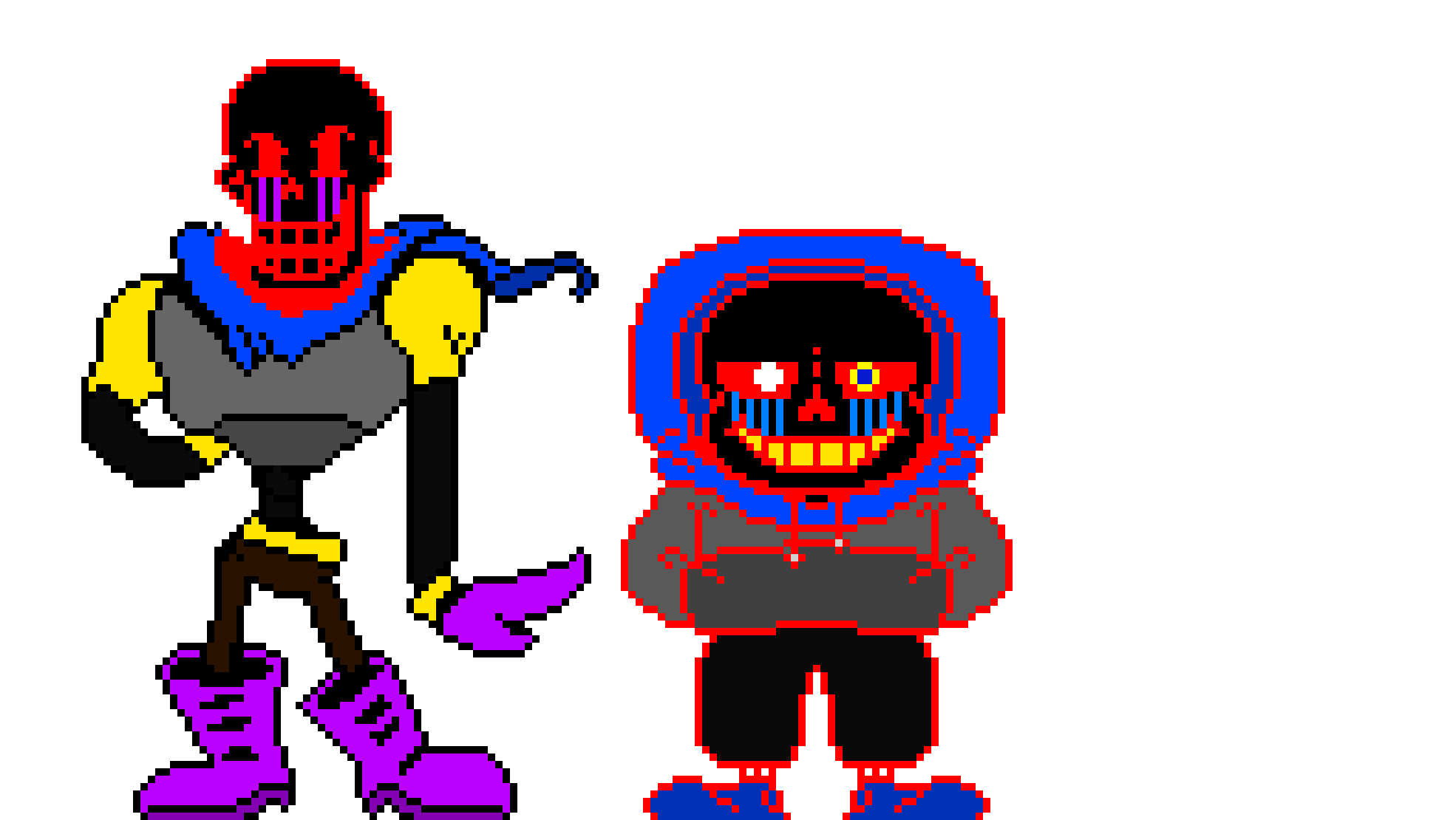 IJ!ErrorTale Sans And Papyrus Sprite
