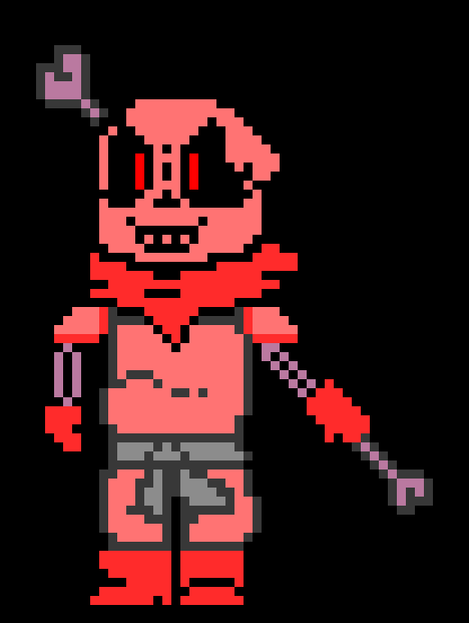 -battle encounter- HUMAN.. ARE YOU READY TO BE DESTROYED? TELL ME HOW BAD IT HURTS TO SEE YOURSELF DIE. MWAH HAH HAH!
