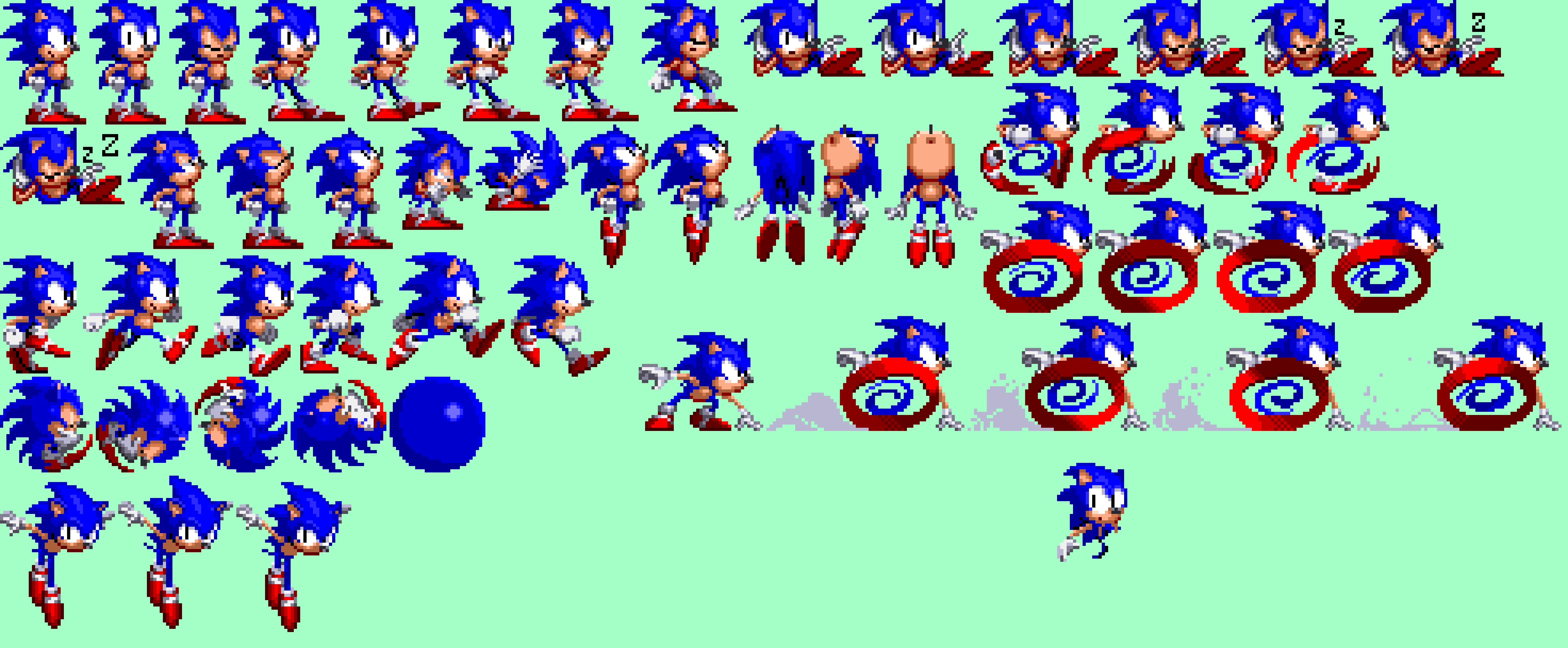 Custom Sonic Sprite Sheet