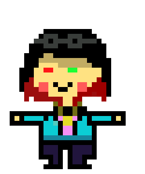 [3e3c2b] Pixel Sophie T pose