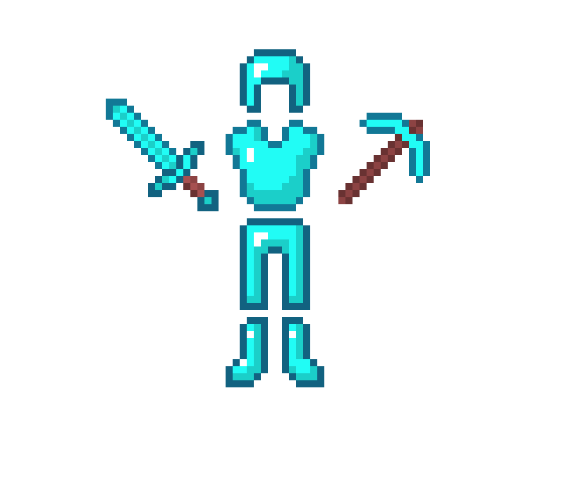 Minecraft Diamond Tools and Armor