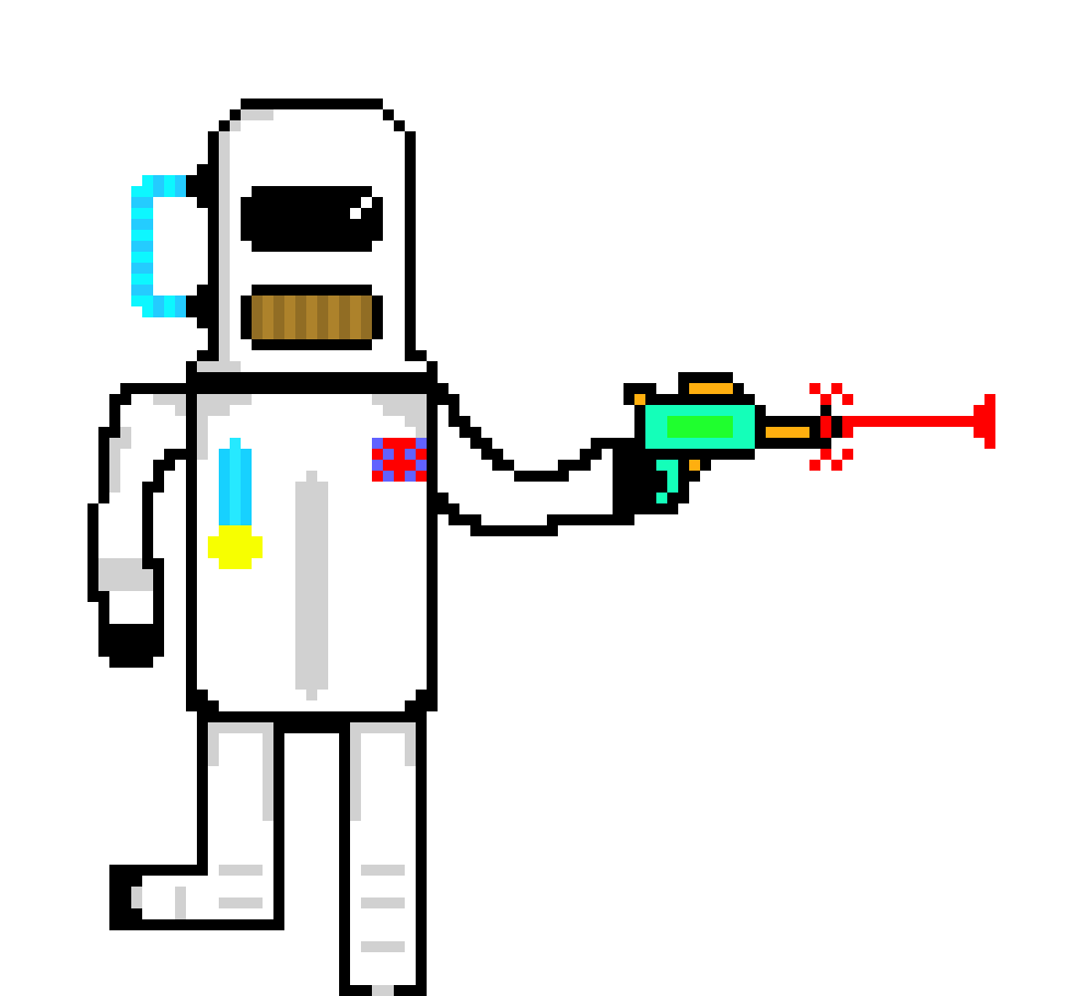 Hero- move/attack/ray gun