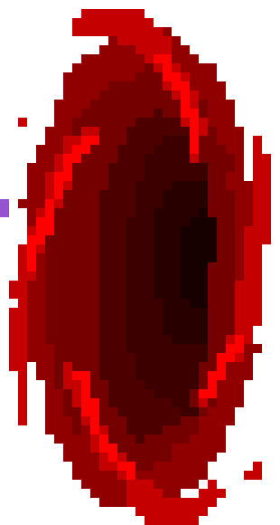 -portal opens...theres a few glitches coming out of it...-