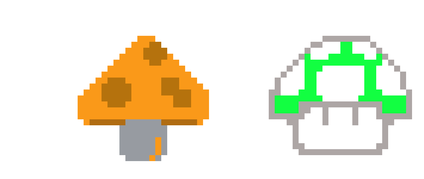 [9664c4] Mario 1 mushrooms