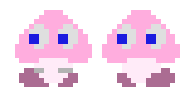 [d3e336] Pink Pac-Man Ghost Goomba