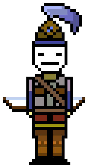 [16e42d] Archer and Warrior Pixelart