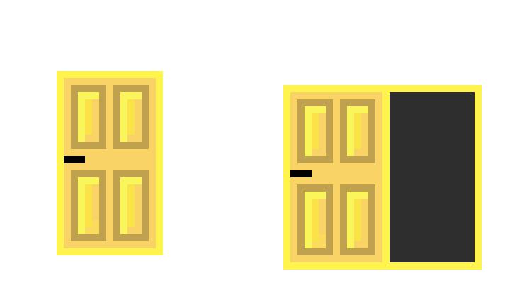 Door 1 open