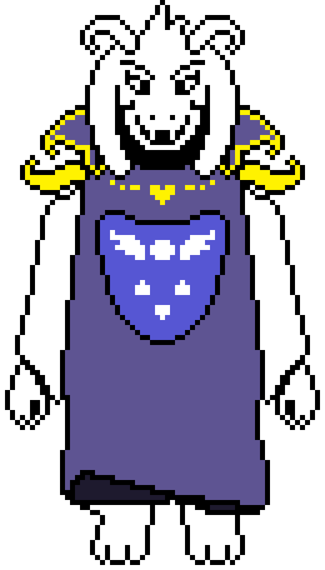 [4f4e68] Colored Adult Asriel Sprite