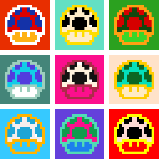 [9664c4] Mario Mushrooms