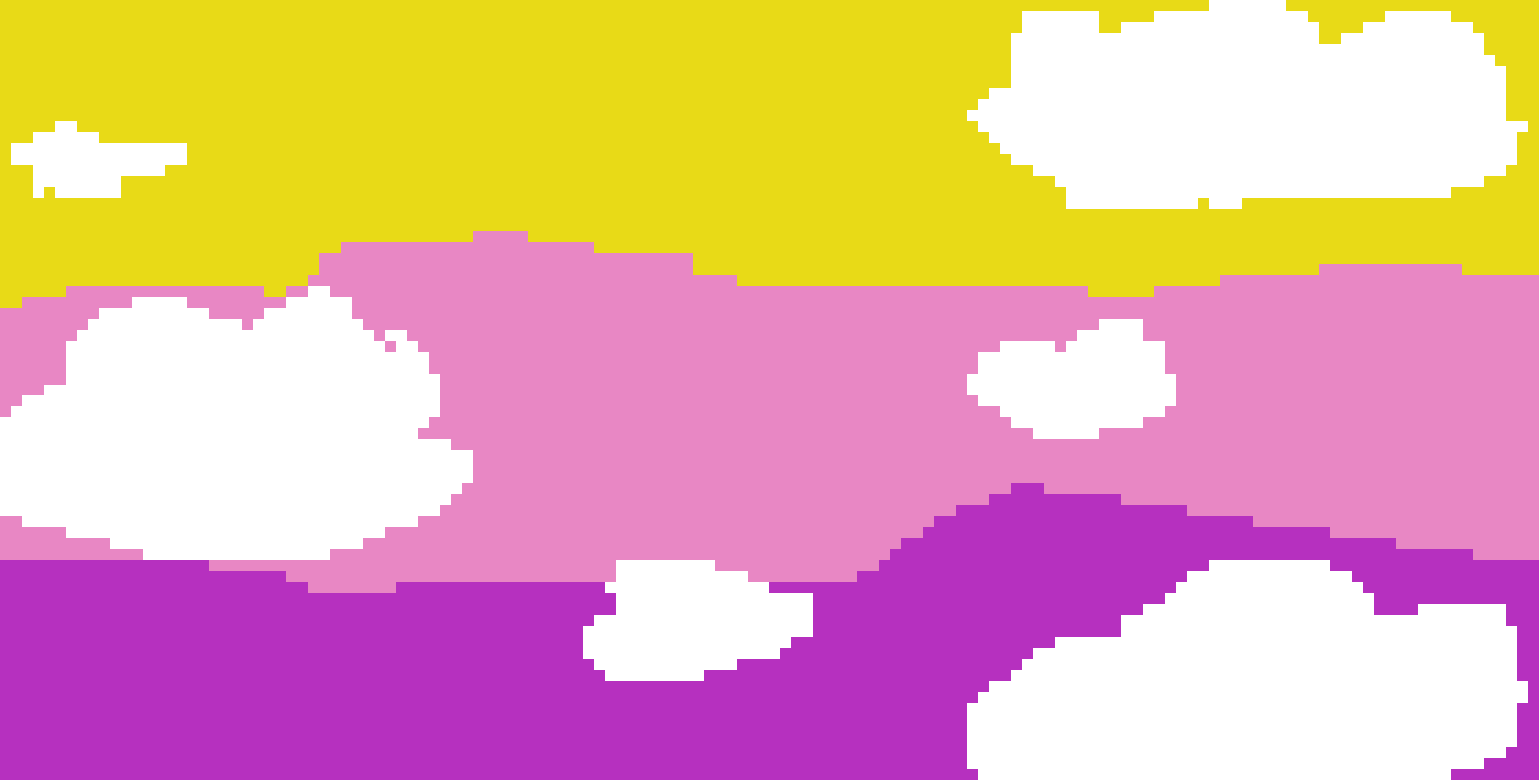 [186444] sunset pixel art