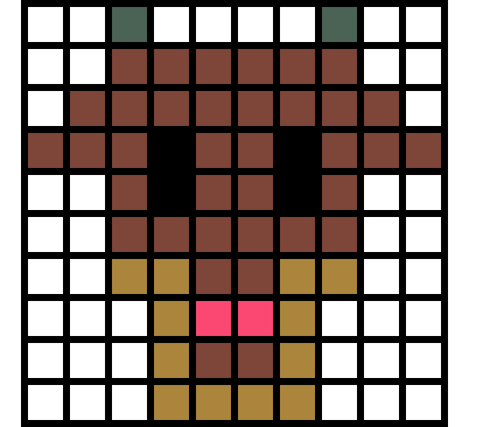 [fe4380] 10x10 grid