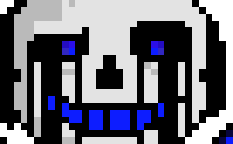 Error404 Sans, native to the alternate universe "AlphaTale". !!WALL OF TEXT WARNING!! Backstory, from the AlphaTale Wiki: Error404 used to work together with his brother, Alpha Sans in their AU "Undertale 2.0". In their AU, there were only two Sanses, as they did not have a Papyrus. They both wore jackets with numbers on their back so that the others could tell them apart. Alpha had a number 1 on him, and Error404 had a number 2. Every day they helped those who needed help within their world. But, out of the ordinary, an unidentified Sans entered their world and started killing many of the inhabitants. He was known as Mix!Sans, but was more well known as Infected. He showed up in search for more LV (Level of Violence). Infected waged a terrible battle in which Error404 and Alpha had to stop him. They fought and fought until eventually, they came to an impasse. They got their breath back and before they could react, Infected killed Alpha!Sans. Error404 mourned over his brother's death w