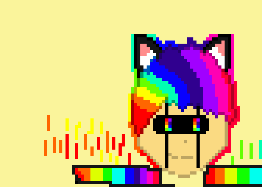 [401102] *if you win our game will stop...but i WONT let you win.ill reset with my power and become the GOD of this wolrld!*shoots a chaos buster circle and then spams rainbow knifes and then shoots mini akumus and then spams fireballs((KR))-RAINBOW THE DESTORYER OF WORLDS