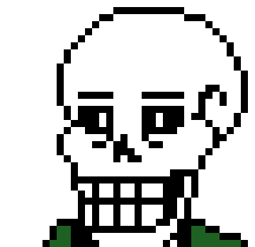 umm technically the sprite wasn't really made by orestX it was made by Flamebworm i forgot the numbers whatever the original was sans the skeleton but whatever