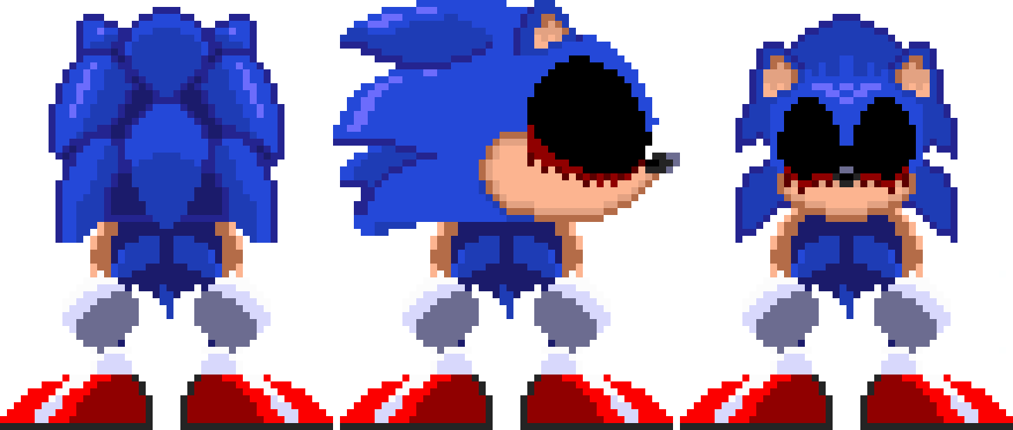 Sonic.exe turn-around spritesheet