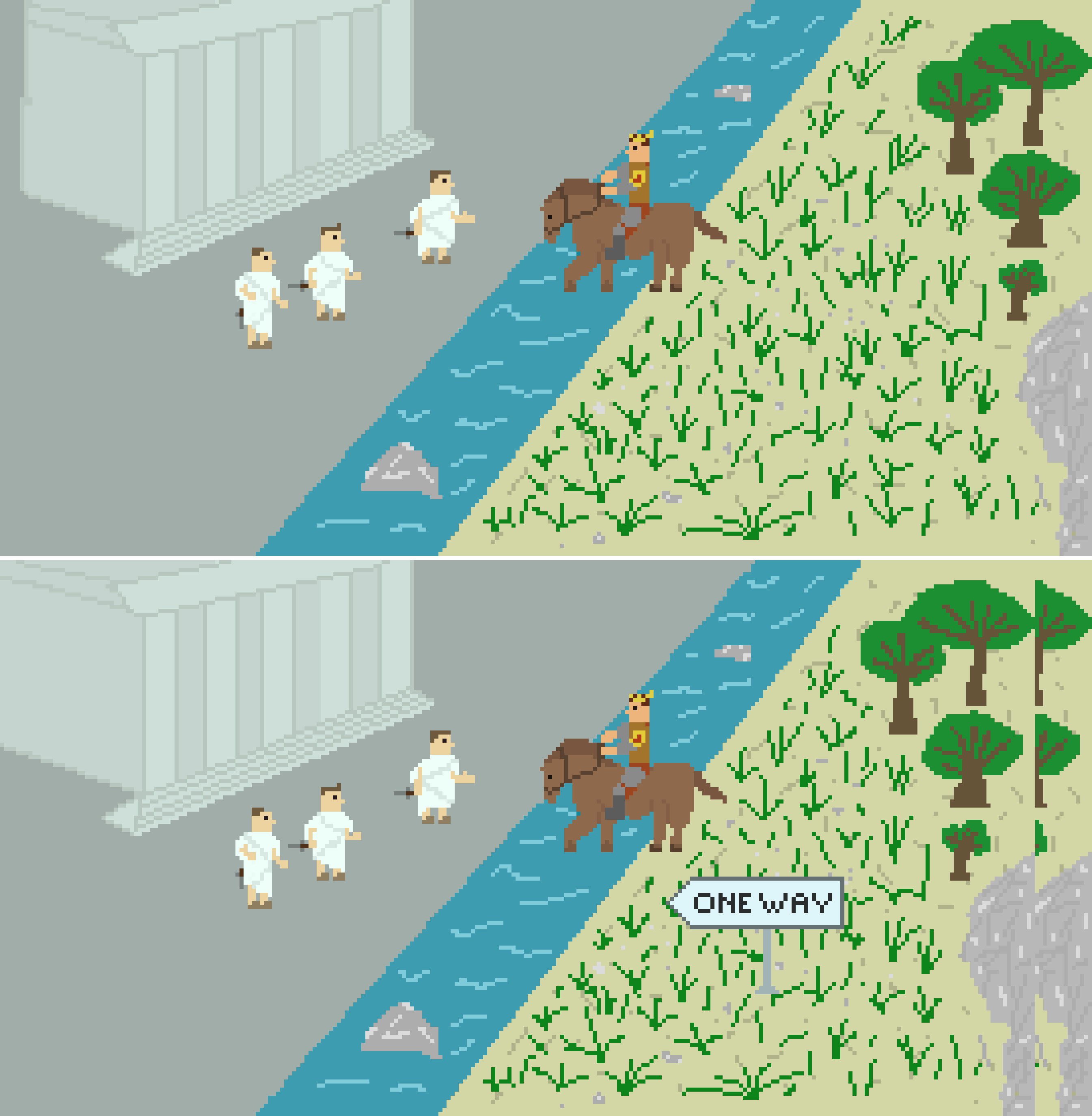 [9a6ad5] Caesar Crosses the Rubicon by Niuniu