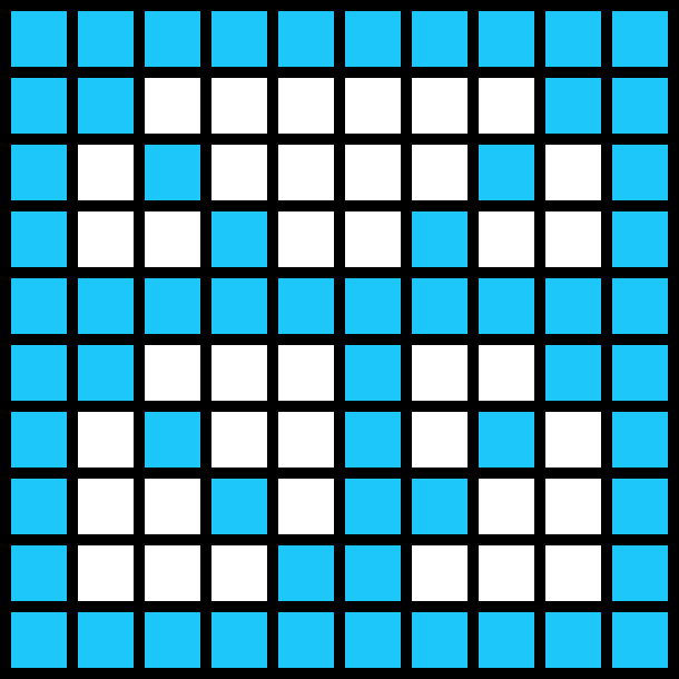 [9d6538] 10x10 grid