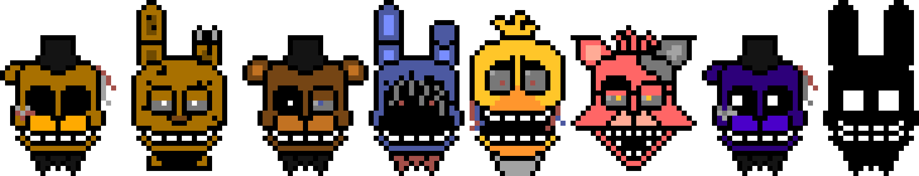 FNAF 2 Withereds Sprites