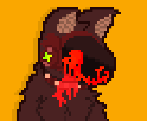 [63ceb7] -Her voice glitches for a moment- NOT SO SMUG NOW HUH?!... You aren`t laughing now, now are ya?... -She starting laughing like a manic-