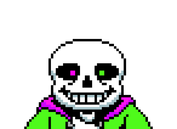 [a20479] what Is that werid glitchy sans and who is the chhild?