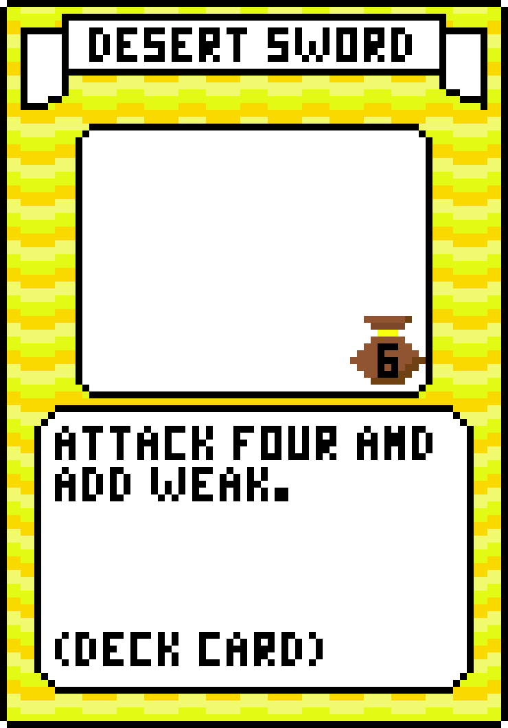 [fbea95] Desert Sword Card