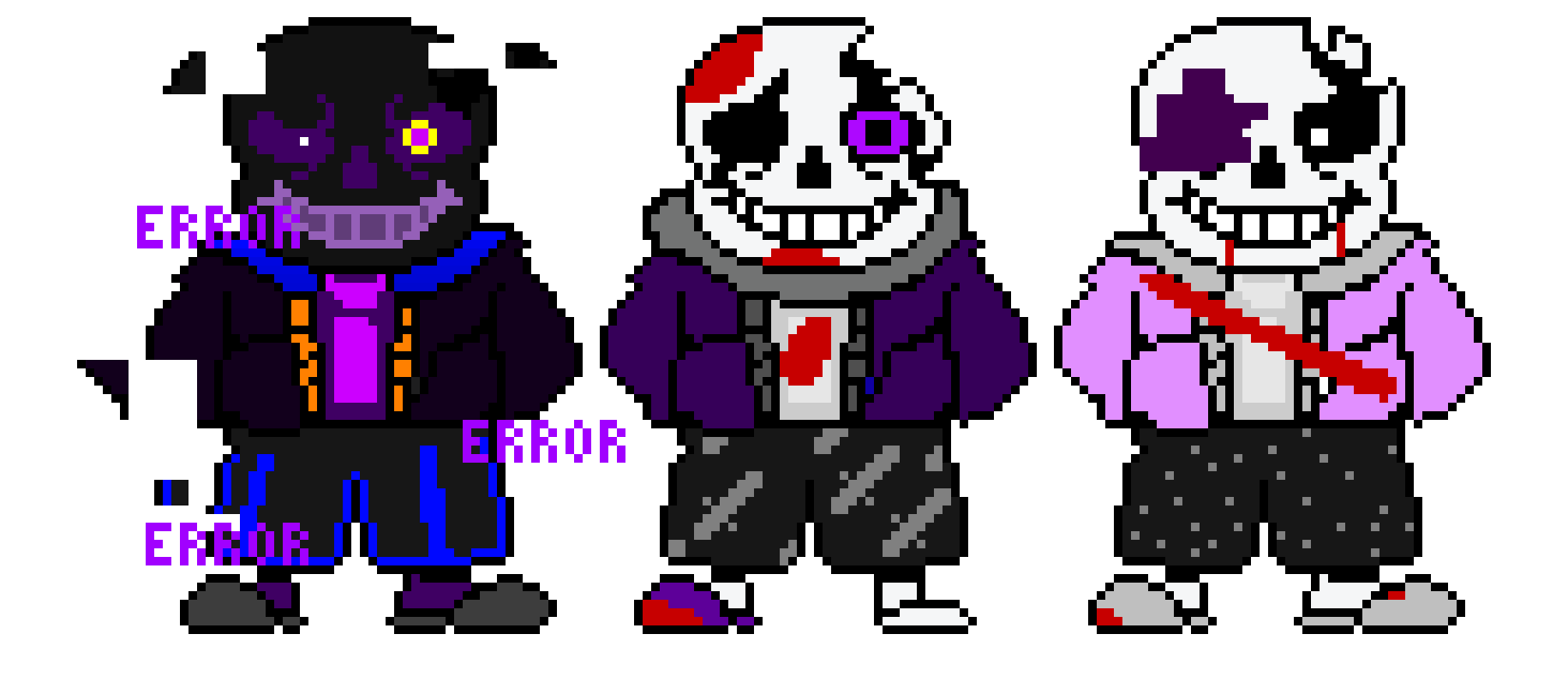 Error/Void!, Horror/Void!, and After/Void! Sans.