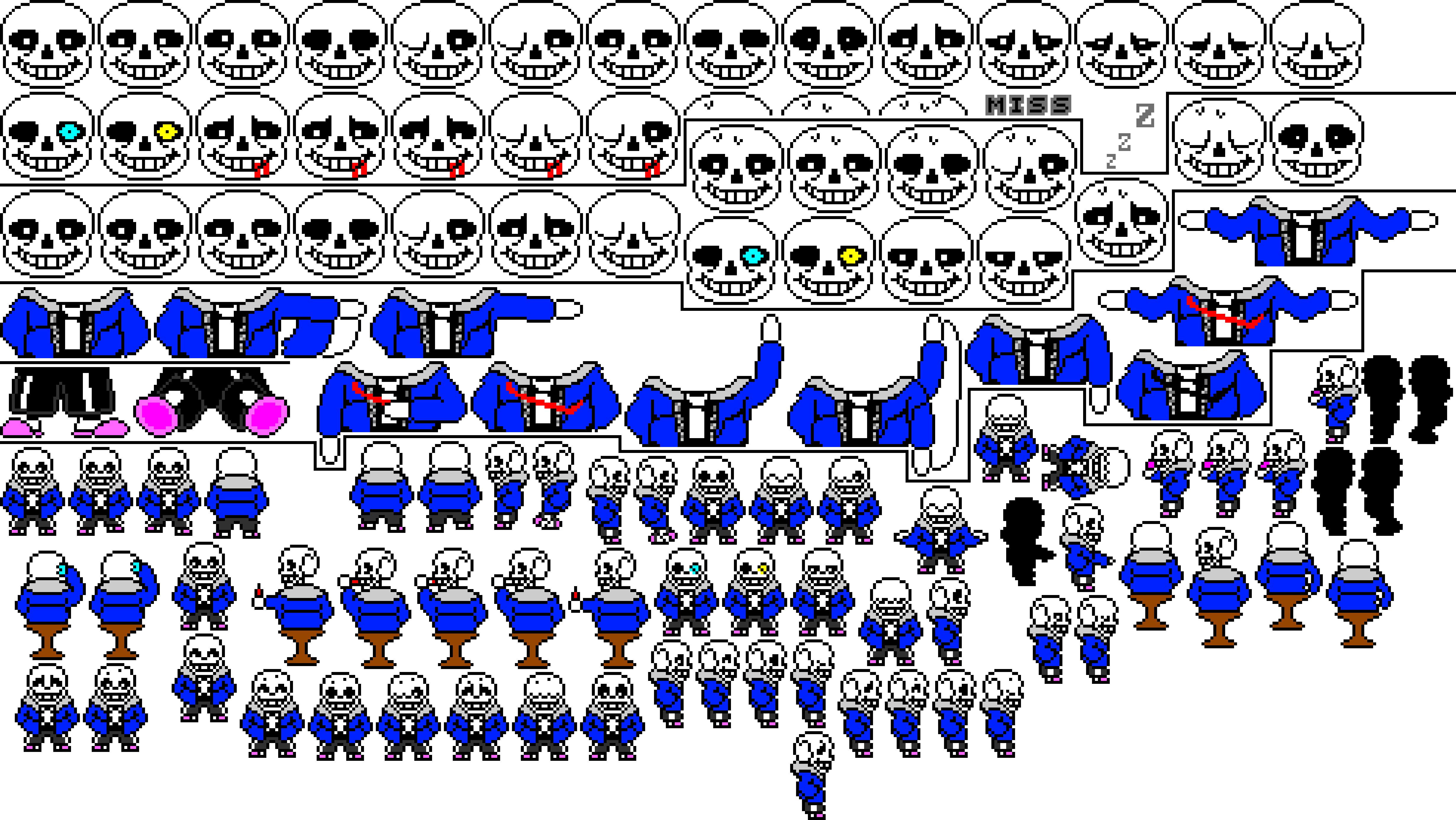 Undertale Sans Sprite Sheet