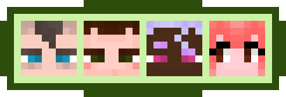 [9664c4] Minecraft Head-Pixel art icons-Free!