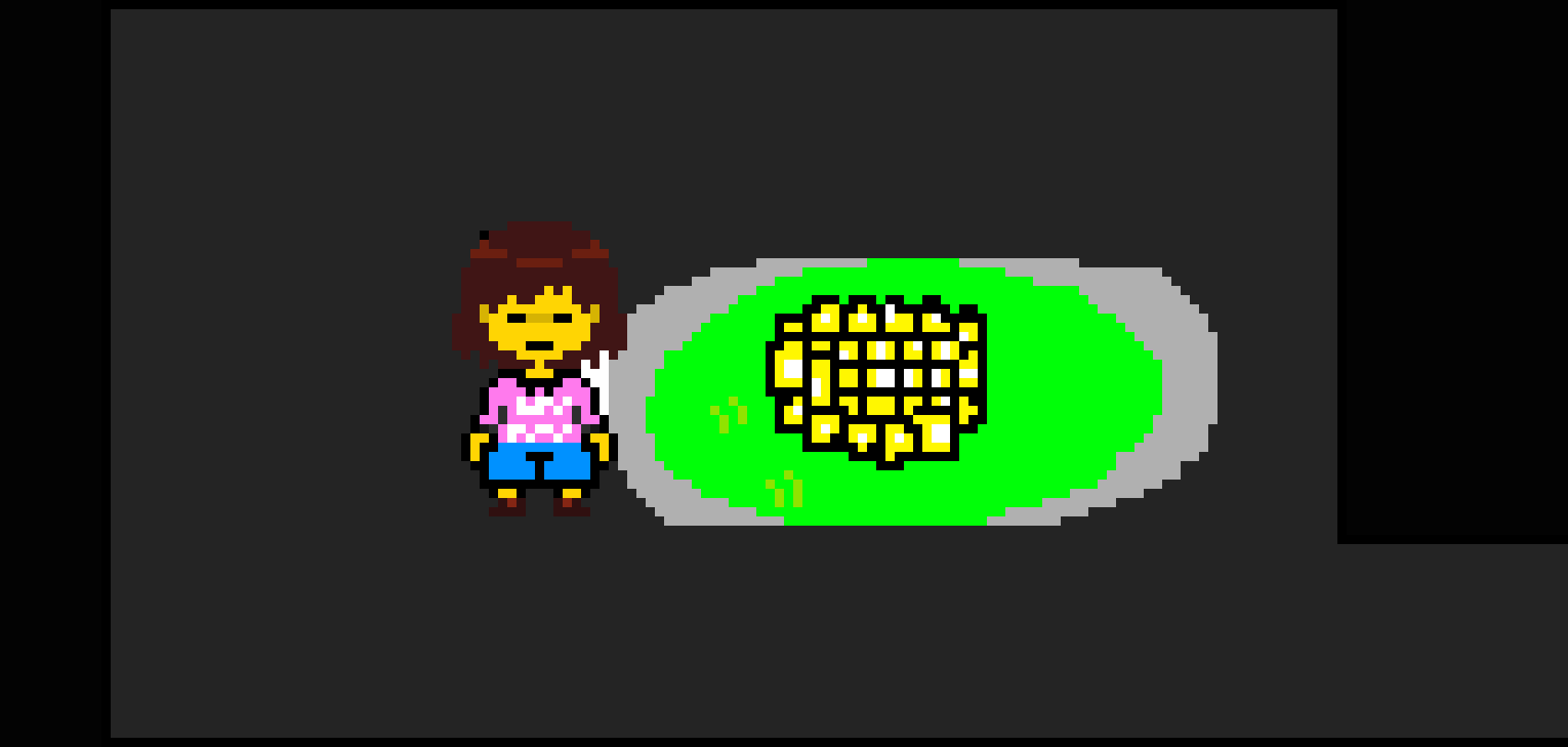 inverted fate Frisk sprite edit