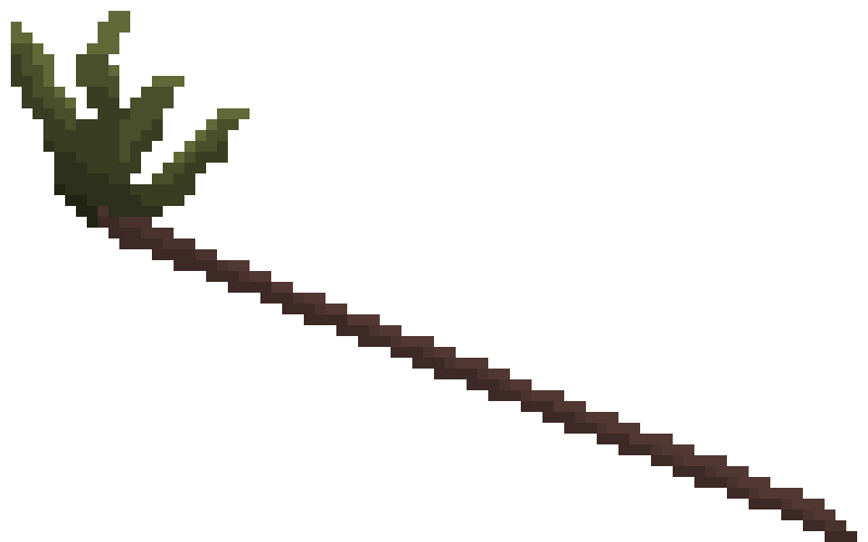 [477d0d] green crystal scepter
