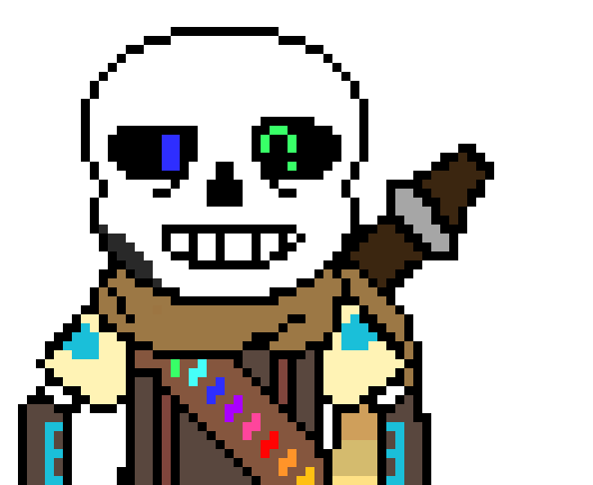 [b9de0d] the one that calls you master and there your slave. - skinnny ink!sans