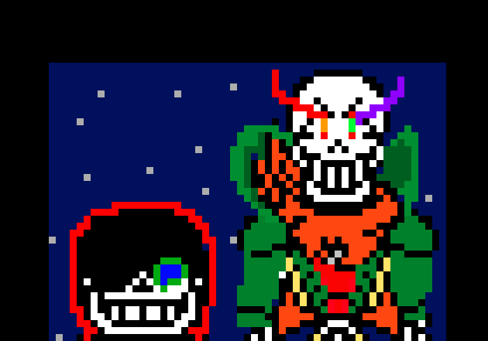[9664c4] dustShrike! dustbelief papyrus and ghost sans