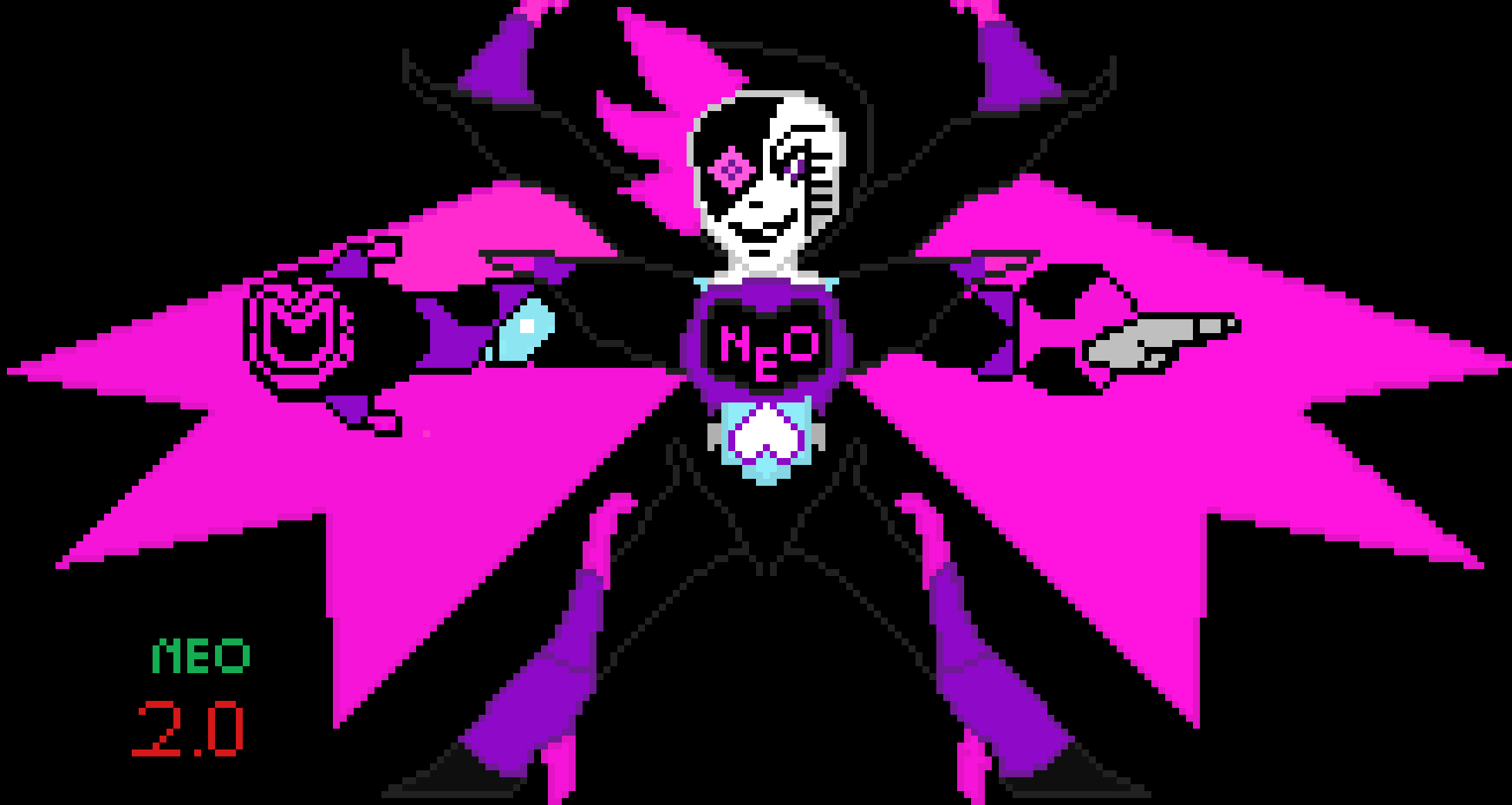 Mettaton NEO 2.0 remake battle sprite