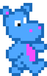 [9664c4] Hippo Walk Cycle 1