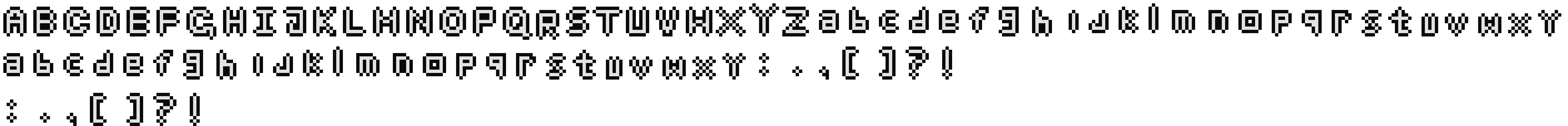 [7467cc] letras pixel