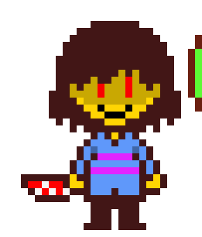 Glitches to frisk * you are such an idiot runner, weren't you