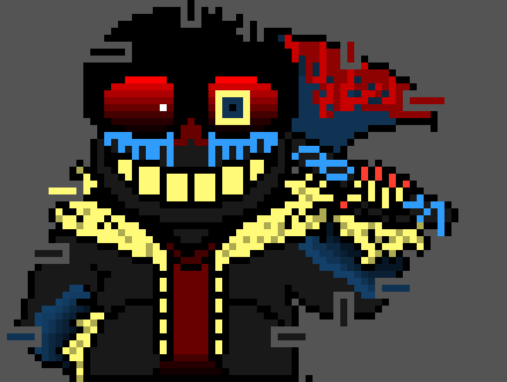 -steals horrors axe- Hahah! -Error!Sans