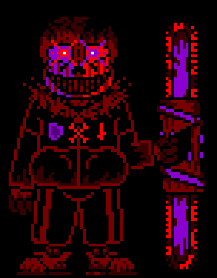 [7e9f14] (He burns the place) *He let's the place burn as he just standing there*