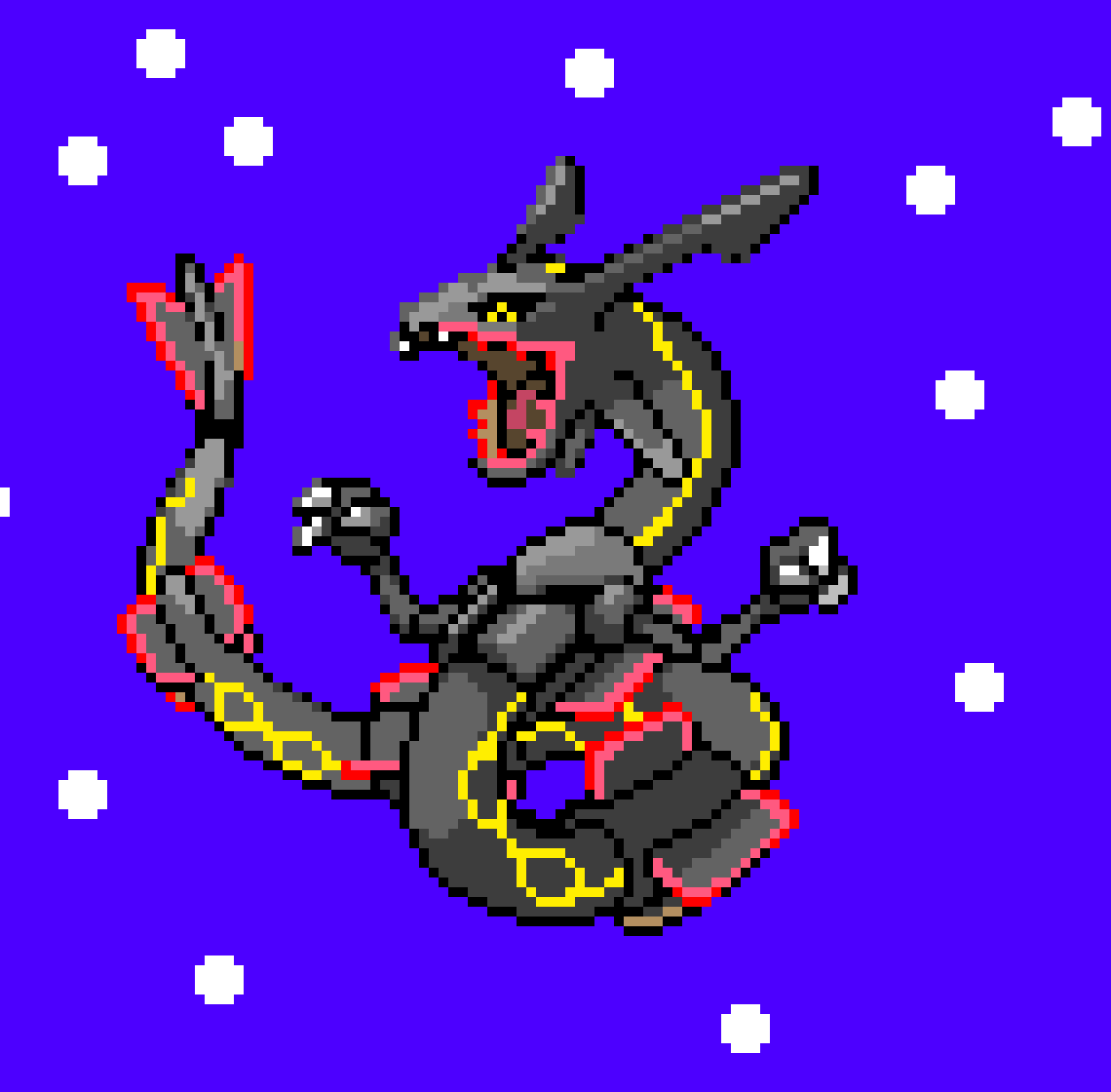 Shiny Rayquaza!