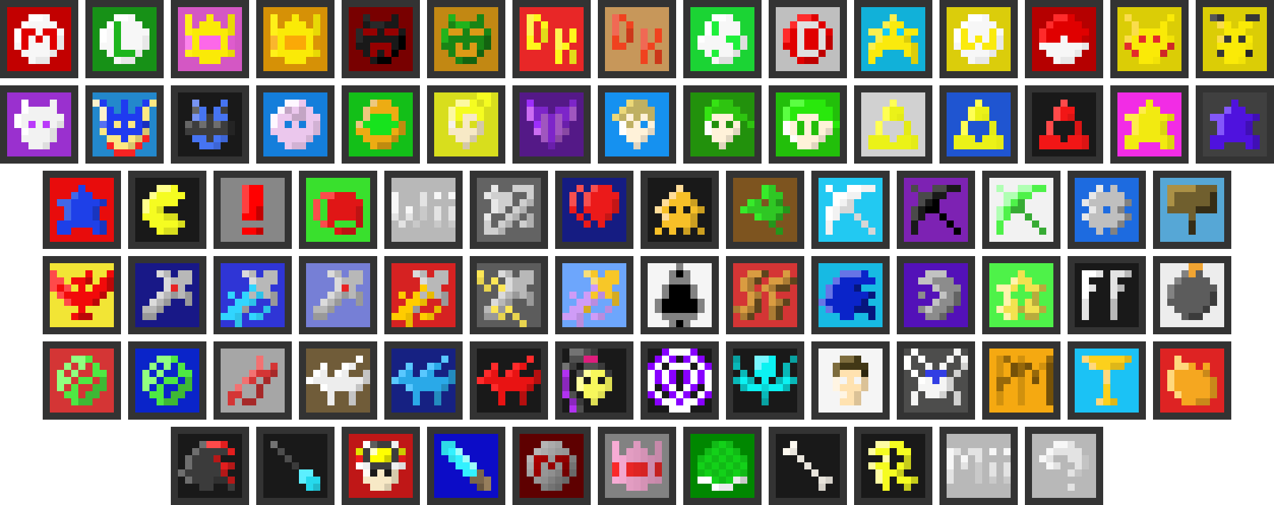 [9664c4] Super Smash Bros Pixel - Fan Roster IDK - APL