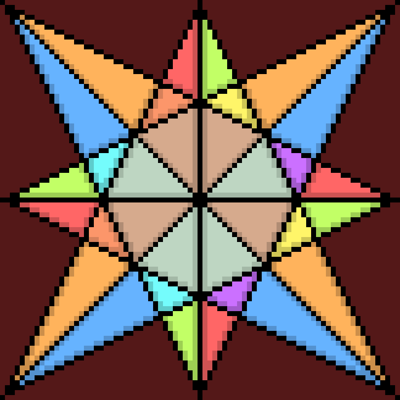 [76d45d] Compass Rose